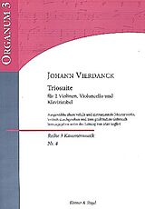 Johann Vierdanck Notenblätter Triosuite