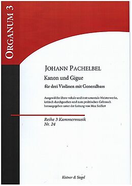 Johann Pachelbel Notenblätter Kanon und Gigue