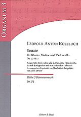 Leopold Anton Thomas Kozeluch Notenblätter Sonate A-Dur op.12,1