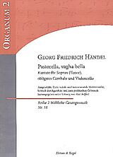 Georg Friedrich Händel Notenblätter Pastorella vagha bella für Sopran