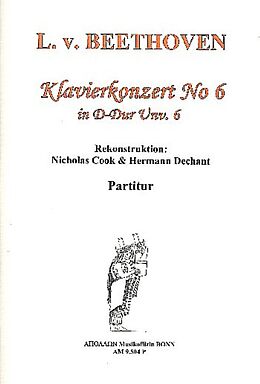 Ludwig van Beethoven Notenblätter Konzert D-Dur Nr.6