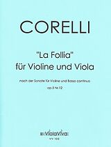 Arcangelo Corelli Notenblätter Sonate op.5,12 La Follia