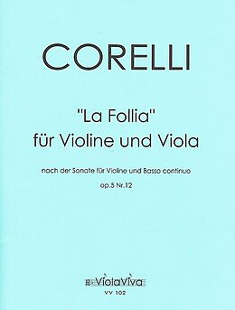 Arcangelo Corelli Notenblätter Sonate op.5,12 La Follia