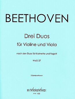 Ludwig van Beethoven Notenblätter 3 Duos WoO27