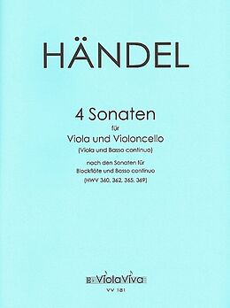 Georg Friedrich Händel Notenblätter 4 Sonaten