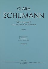 Clara Schumann Notenblätter Trio g-Moll op.17
