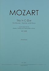 Wolfgang Amadeus Mozart Notenblätter Trio C-Dur KV502 für Violine, Violoncello und Klavier