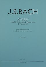 Johann Sebastian Bach Notenblätter Credo aus der Messe h-Moll BWV232
