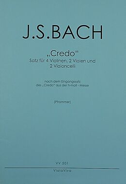 Johann Sebastian Bach Notenblätter Credo aus der Messe h-Moll BWV232