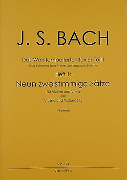 Johann Sebastian Bach Notenblätter Das Wohltemperierte Klavier Teil 1 Band 1