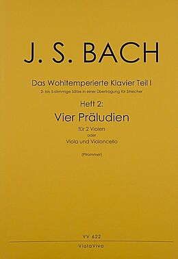 Johann Sebastian Bach Notenblätter Das Wohltemperierte Klavier Teil 1 Band 24 Präludien