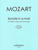 Wolfgang Amadeus Mozart Notenblätter Sonate in a-moll