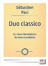 Sebastian Paci Notenblätter Duo classico