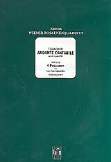 Peter Iljitsch Tschaikowsky Notenblätter Andante cantabile aus dem Streichquartett
