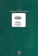 Peter Iljitsch Tschaikowsky Notenblätter Scherzo aus dem Streichquartett Nr.1