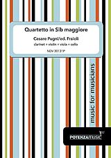 Cesare Pugni Notenblätter Quartetto in Sib maggiore