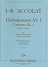 Jean Baptiste Accolay Notenblätter Konzert a-Moll Nr.1