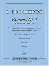 Luigi Boccherini Notenblätter Konzert G-Dur Nr.1 G477