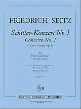 Friedrich Seitz Notenblätter Konzert G-Dur Nr.1 op.13