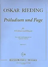 Oskar Rieding Notenblätter Präludium und Fuge für 3 Violinen