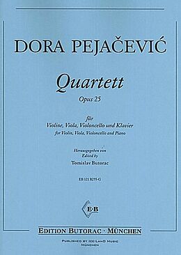 Dora Pejacevic Notenblätter Quartett d-moll op.25