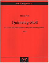 Max Bruch Notenblätter Quintett g-Moll