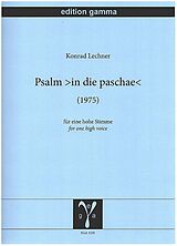Konrad Lechner Notenblätter Psalm in die paschae