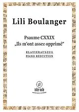 Lili Boulanger Notenblätter Psalm 129 Ils mont assez opprimé dés ma jeunesse