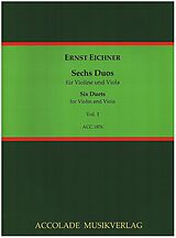 Ernst Eichner Notenblätter 6 Duos vol.1