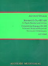 Antonio Vivaldi Notenblätter Konzert G-Dur RV493