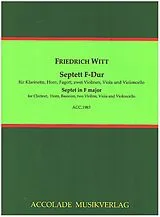 Friedrich Witt Notenblätter Septett F-Dur