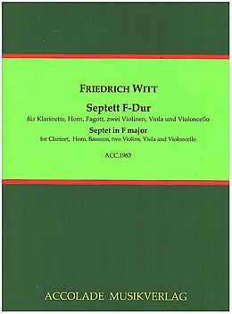 Friedrich Witt Notenblätter Septett F-Dur