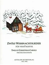  Notenblätter 12 Weihnachtslieder