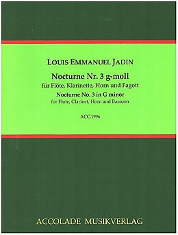 Louis Emmanuel Jadin Notenblätter Nocturne g-Moll Nr.3