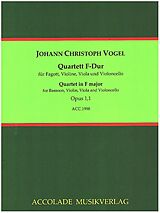 Johann Christoph Vogel Notenblätter Quartett F-Dur op.1,1