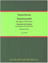 Franz Danzi Notenblätter Konzert g-Moll