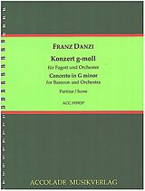 Franz Danzi Notenblätter Konzert g-Moll