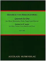 Heinrich Freiherr von Herzogenberg Notenblätter Quintett Es-Dur