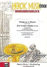 Wolfgang Amadeus Mozart Notenblätter Ave verum corpus KV618