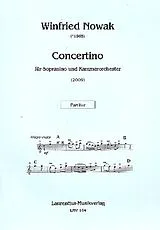 Winfried Nowak Notenblätter Concertino für Sopraninoblockflöte