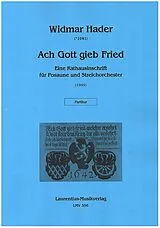 Widmar Hader Notenblätter Ach Gott gieb Fried