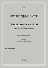 Saverio Mercadante Notenblätter Quartett a-Moll für Flöte und