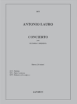 Antonio Lauro Notenblätter Konzert für Gitarre und Orchester