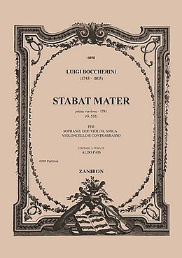 Luigi Boccherini Notenblätter Stabat mater prima versione G532