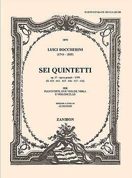 Luigi Boccherini Notenblätter 6 Quintetti op.57