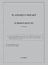 Wolfgang Amadeus Mozart Notenblätter Scherzo-Duetto per 2 violini (oboi o clarini)