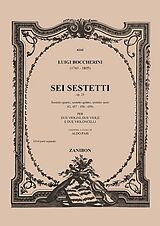 Luigi Boccherini Notenblätter 6 sestetti op.23 vol.2 (no.4-6)