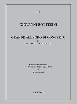 Giovanni Bottesini Notenblätter Grande Allegro di Concerto
