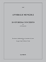 Annibale Mengoli Notenblätter 20 Studi da Concerto