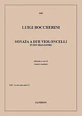 Luigi Boccherini Notenblätter Sonate C-Dur für 2 Violoncelli